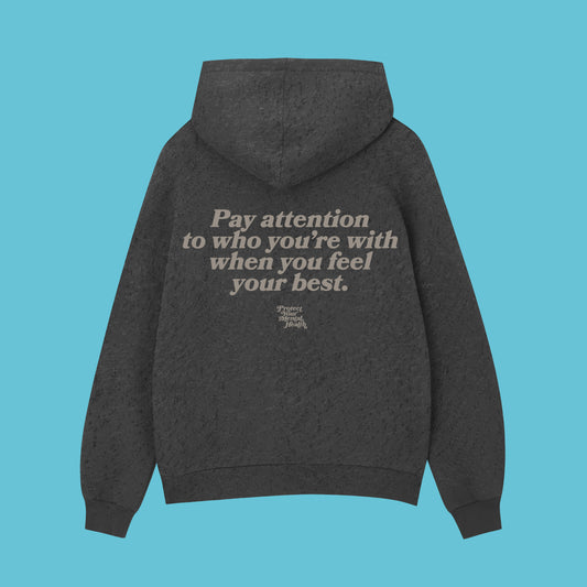 PAY ATTENTION - Black Hoodie